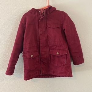 Cat and Jack Burgundy fall lined jacket